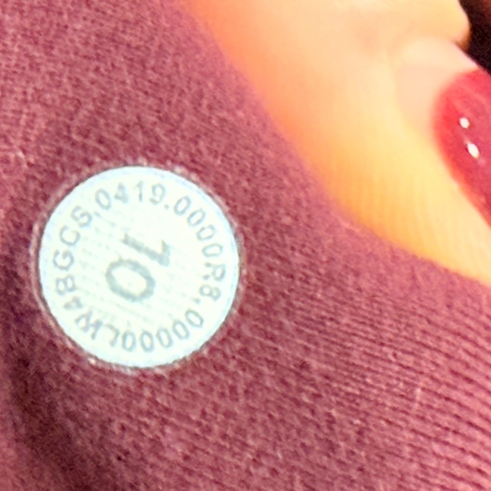 Lululemon Radiant Jacket II Garnet Maroon Red size 10 Athletic Jacket - Picture 9 of 9